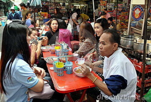 Chinatown restaurant in Bangkok, Thailand