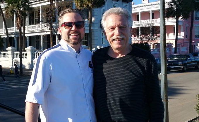 Battman with Chef Nico Romo.