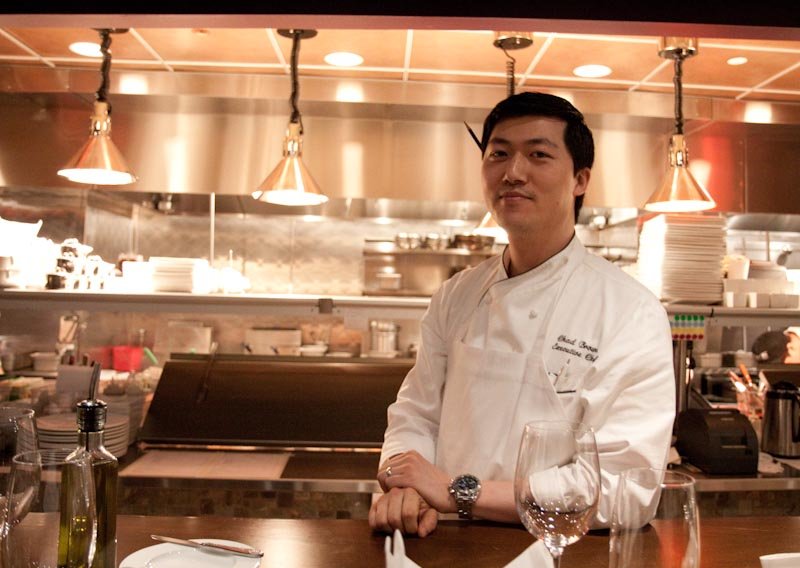 Chef Chad Brown in his kitchen at Davio's.