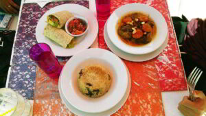 Lunch in Morocco.