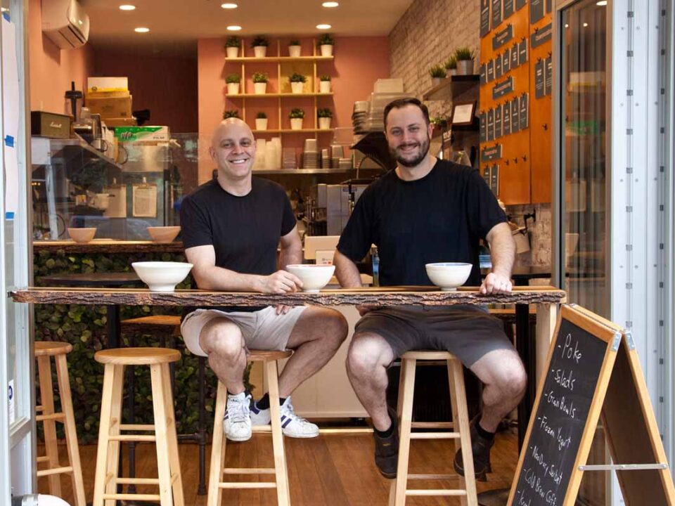 Chef Adin Langille with his business partner Steve Macrina. Photo by Battman.