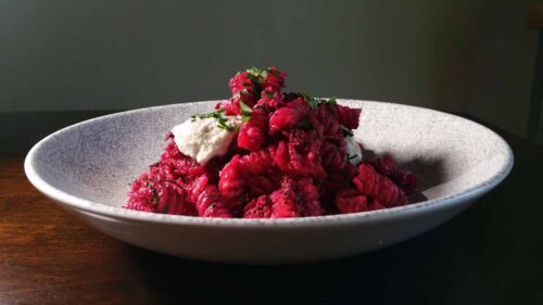 Beet Pasta by Haile Thomas, Photo by Battman