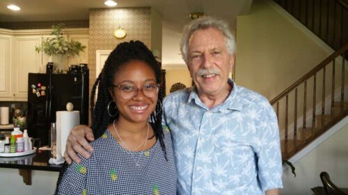 Chef/Entrepreneur Haile Thomas with Battman.